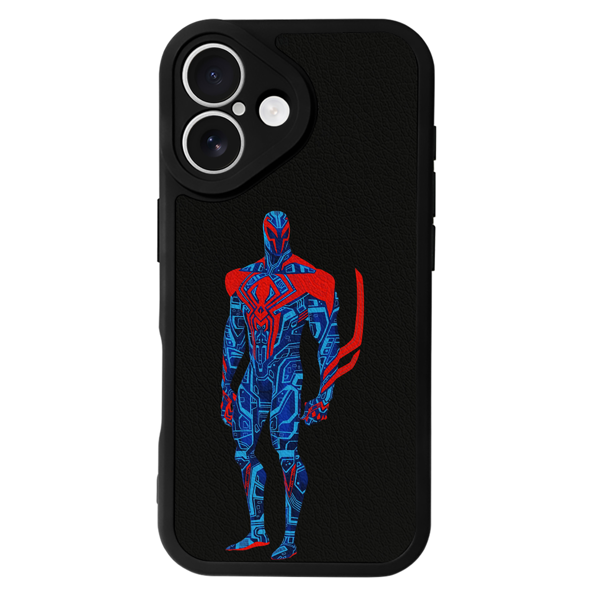 Spider Man スパイダーマン 【iPhone 16シリーズ対応】シリコンスマホケース（レザー調） 材質：シリコン